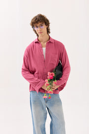 Dark Pink Gauze Holiday Shirt ( Pre-Order )